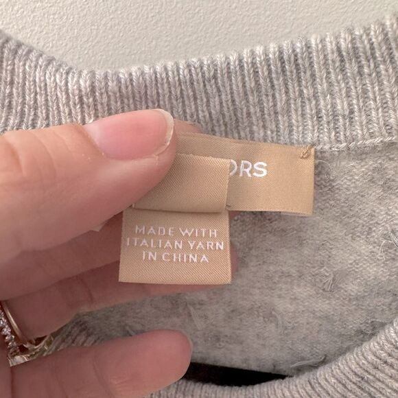 Michael Kors Collection 100% Cashmere Crystal Embellished Heavy Sweater Sz S - Picture 4 of 7